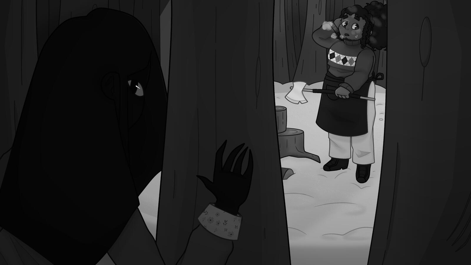 Don't Tell My Wife Wallpaper (2025, B&amp;W)